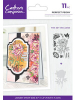 Crafters Companion Floral Collage Clear Stamp w/ Mask 4x6 Inch Perfect Peony (CC-CA-ST-PERPE)