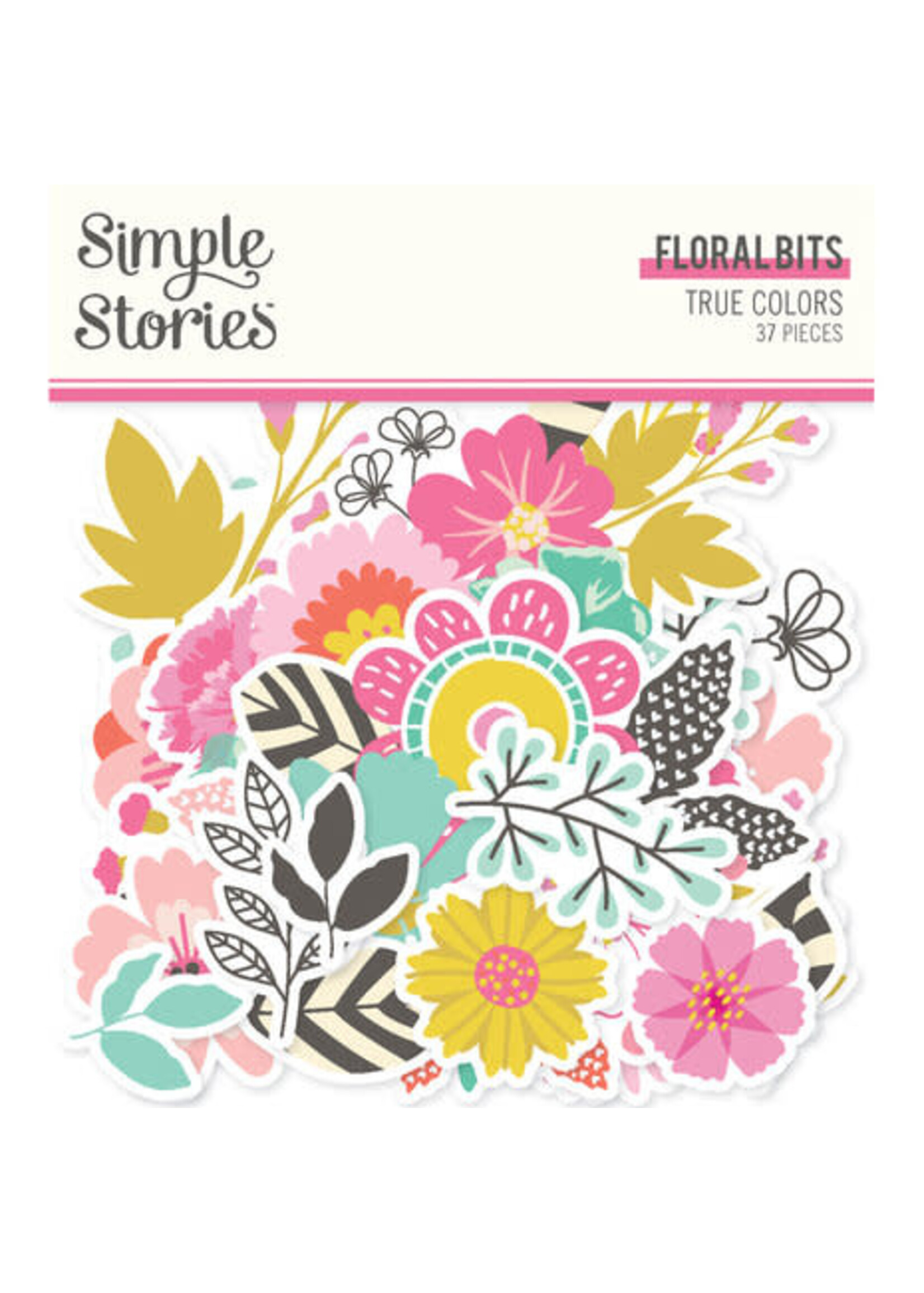 simple stories True Colors Floral Bits & Pieces (21832)