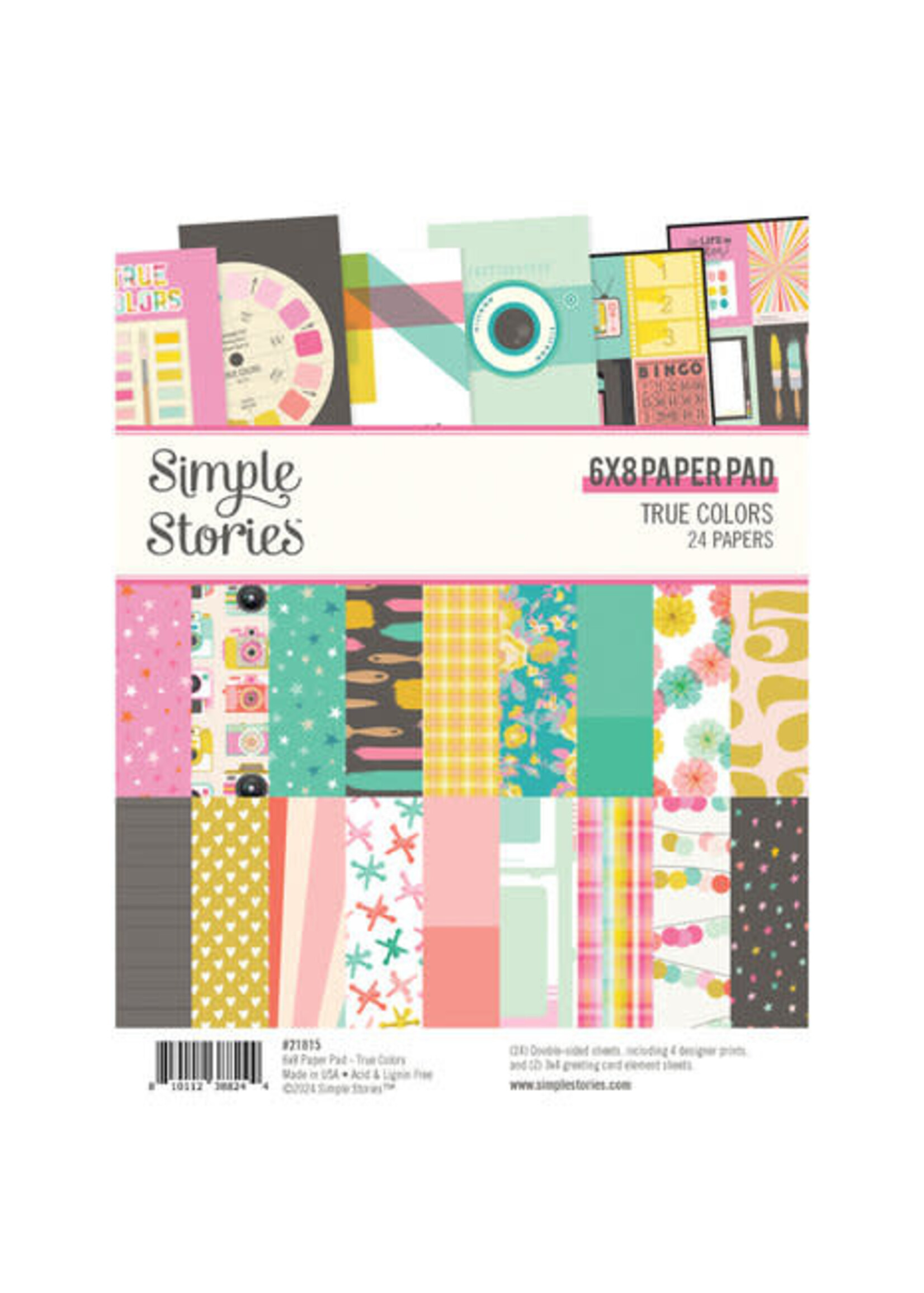 simple stories True Colors 6x8 Inch Paper Pad (21815)