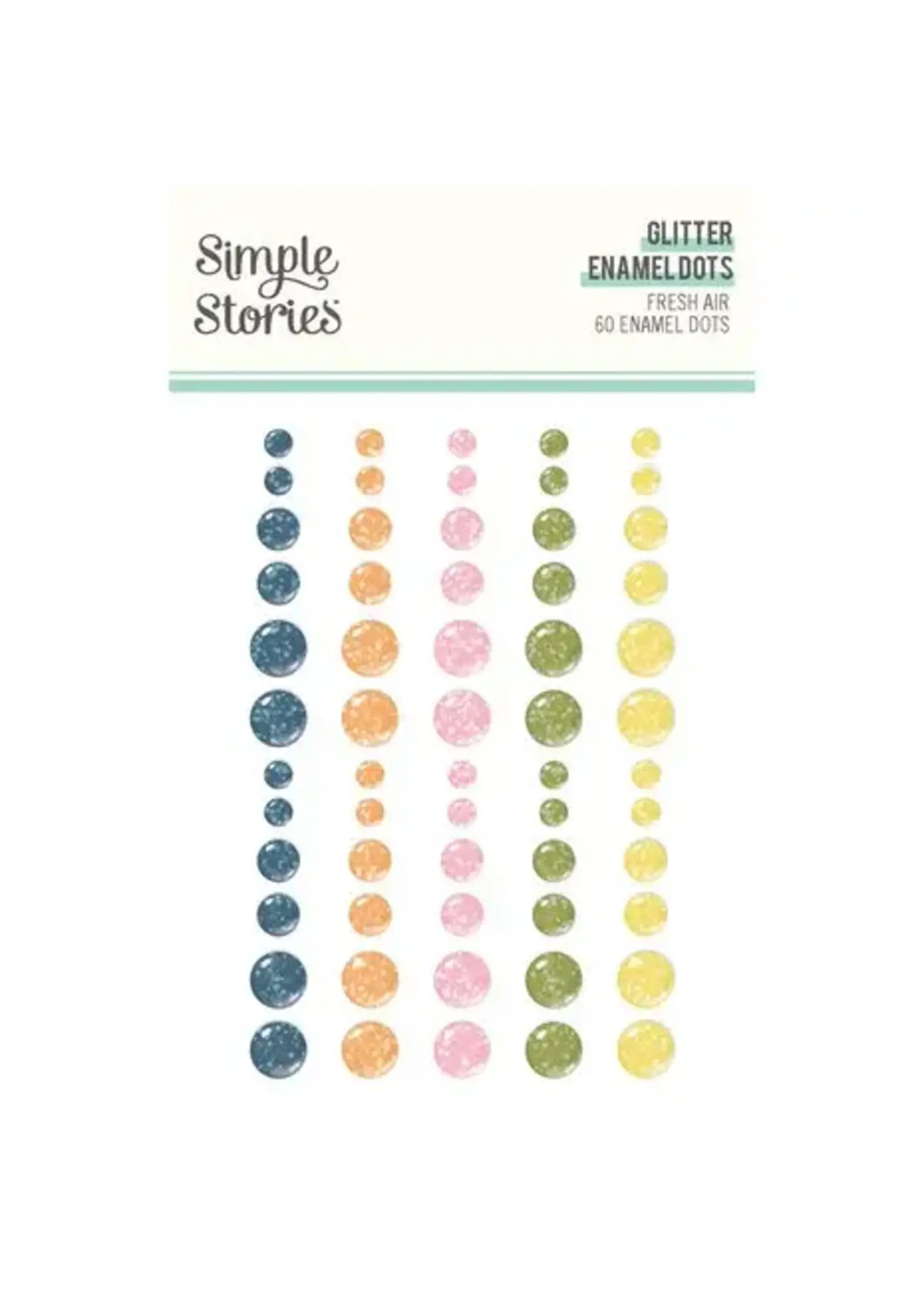 simple stories Fresh Air Glitter Enamel Dots (21626)