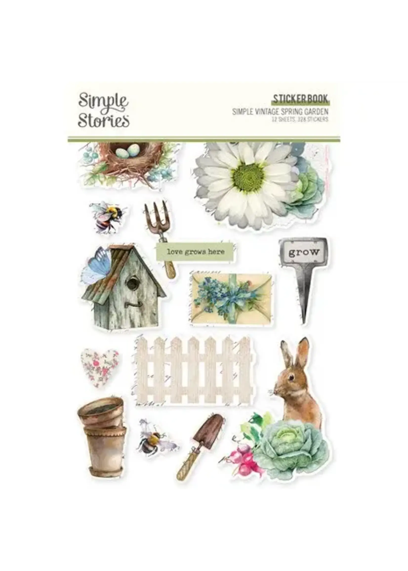 simple stories Simple Vintage Spring Garden Sticker Book (21728)