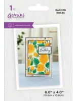 Illustrated Embossing Folder Garden Rose (GEM-EF4-GARO)