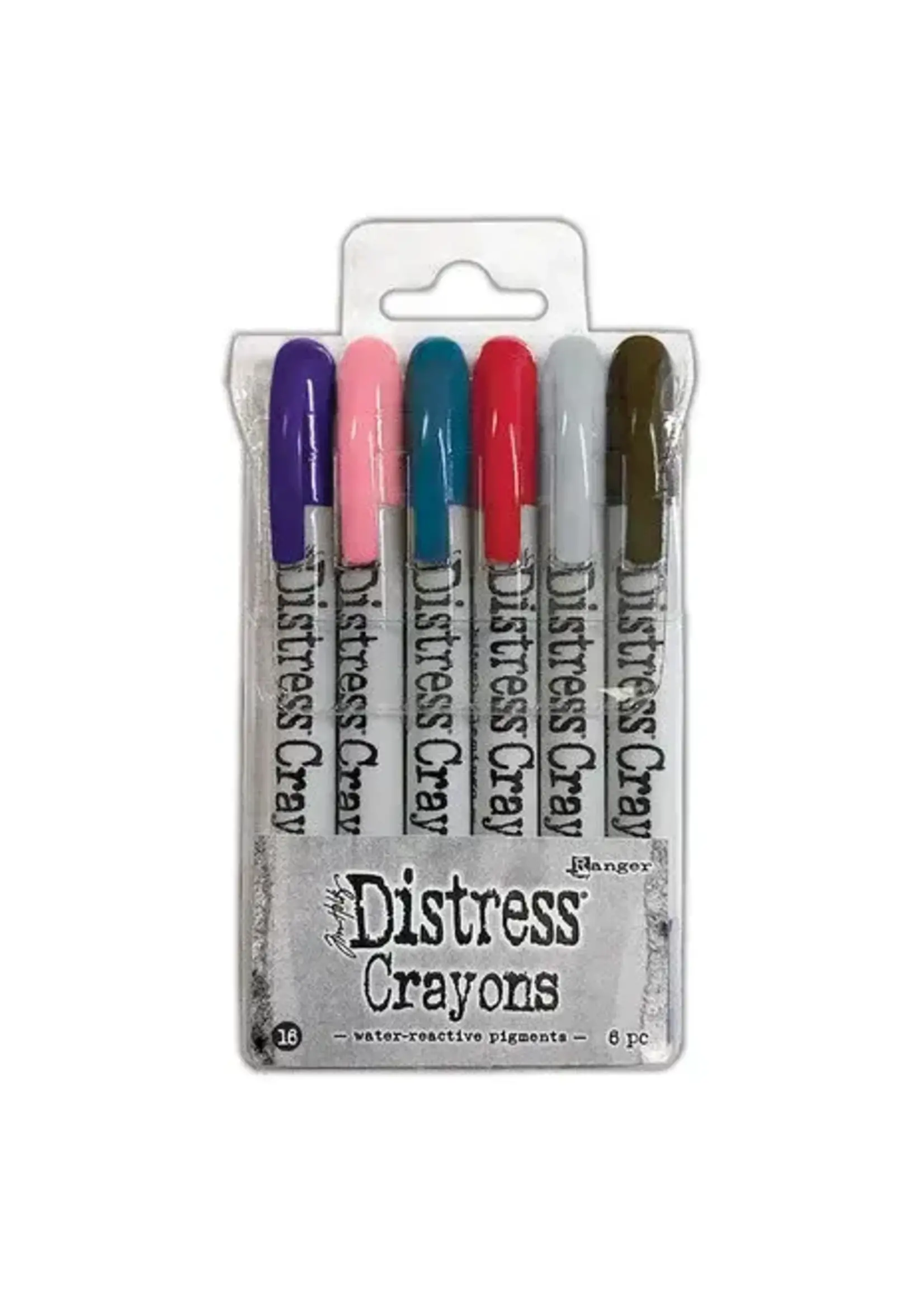 Ranger Tim Holtz Distress Crayons Set 16 (6pcs) (TDBK84792)