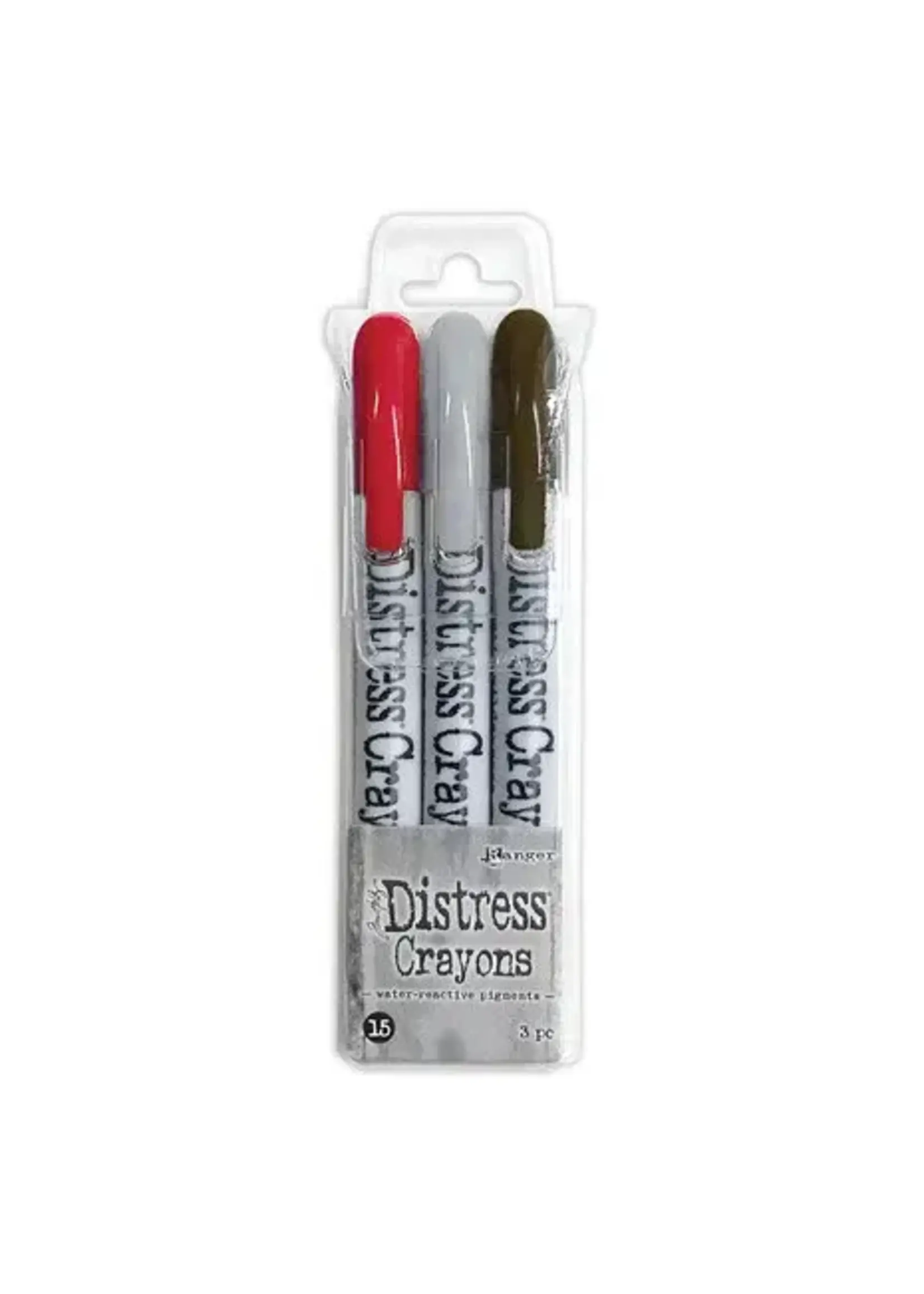 Ranger Tim Holtz Distress Crayons Set 15 (3pcs) (TDBK82484)