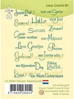 Leane Creatief Teksten Nederlands LeCreaDesign Combi Clear Stamp (55.9044)