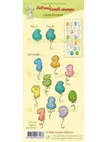 Leane Creatief Number Balloons LeCreaDesign Combi Clear Stamp (55.8986)