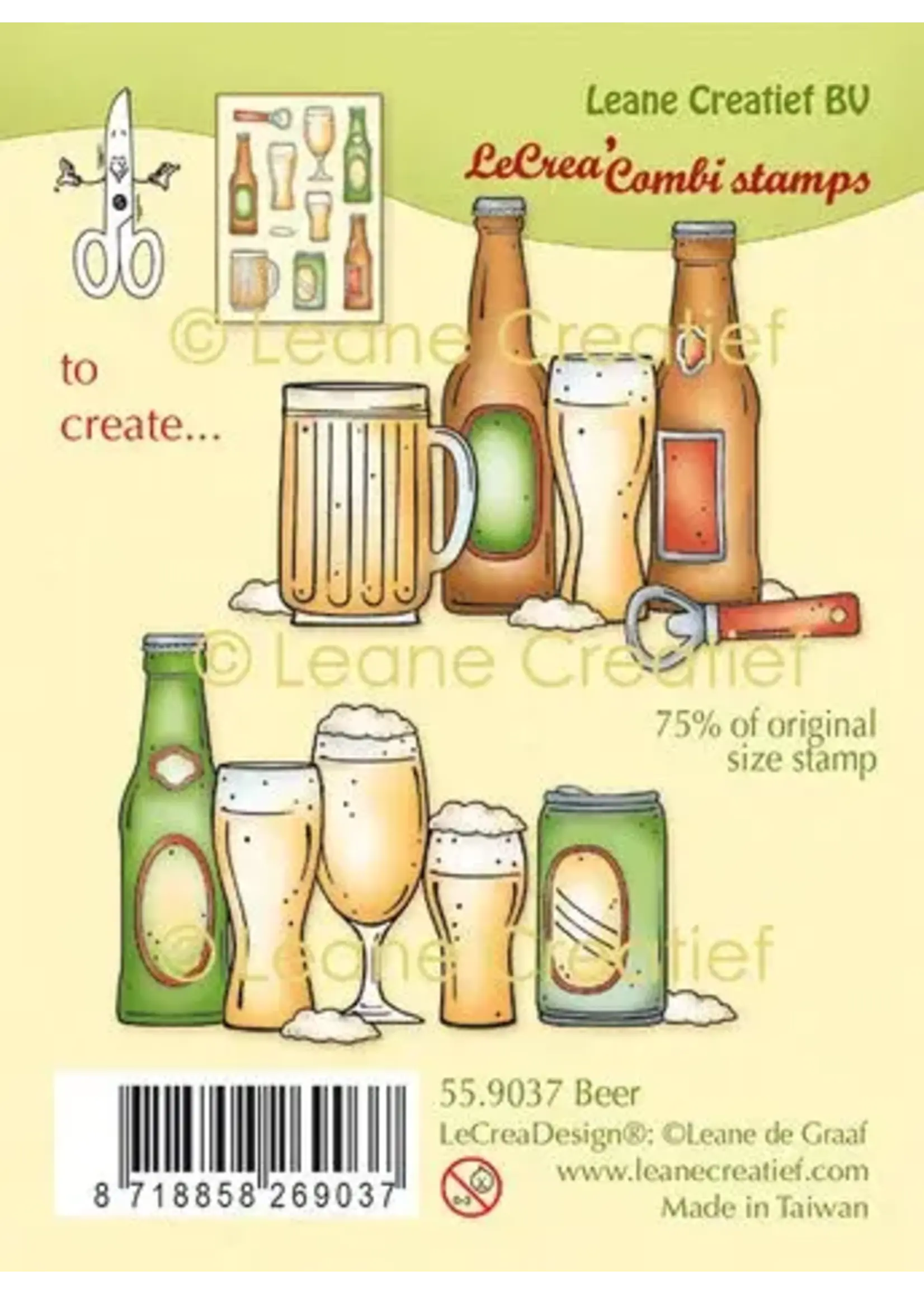 Leane Creatief Beer LeCreaDesign Combi Clear Stamp (55.9037)