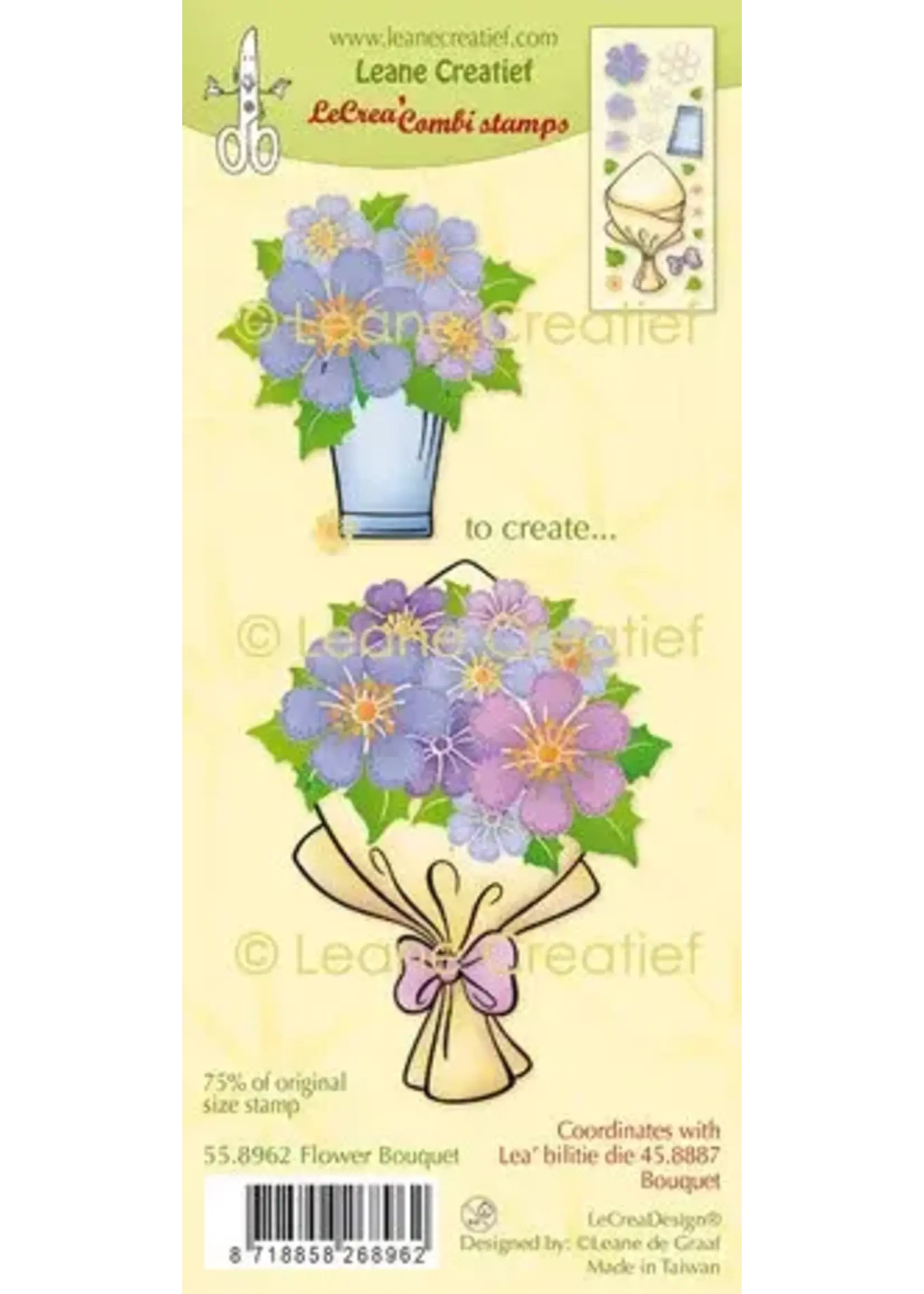 Leane Creatief Bouquet Flowers LeCreaDesign Combi Clear Stamp (55.8962)