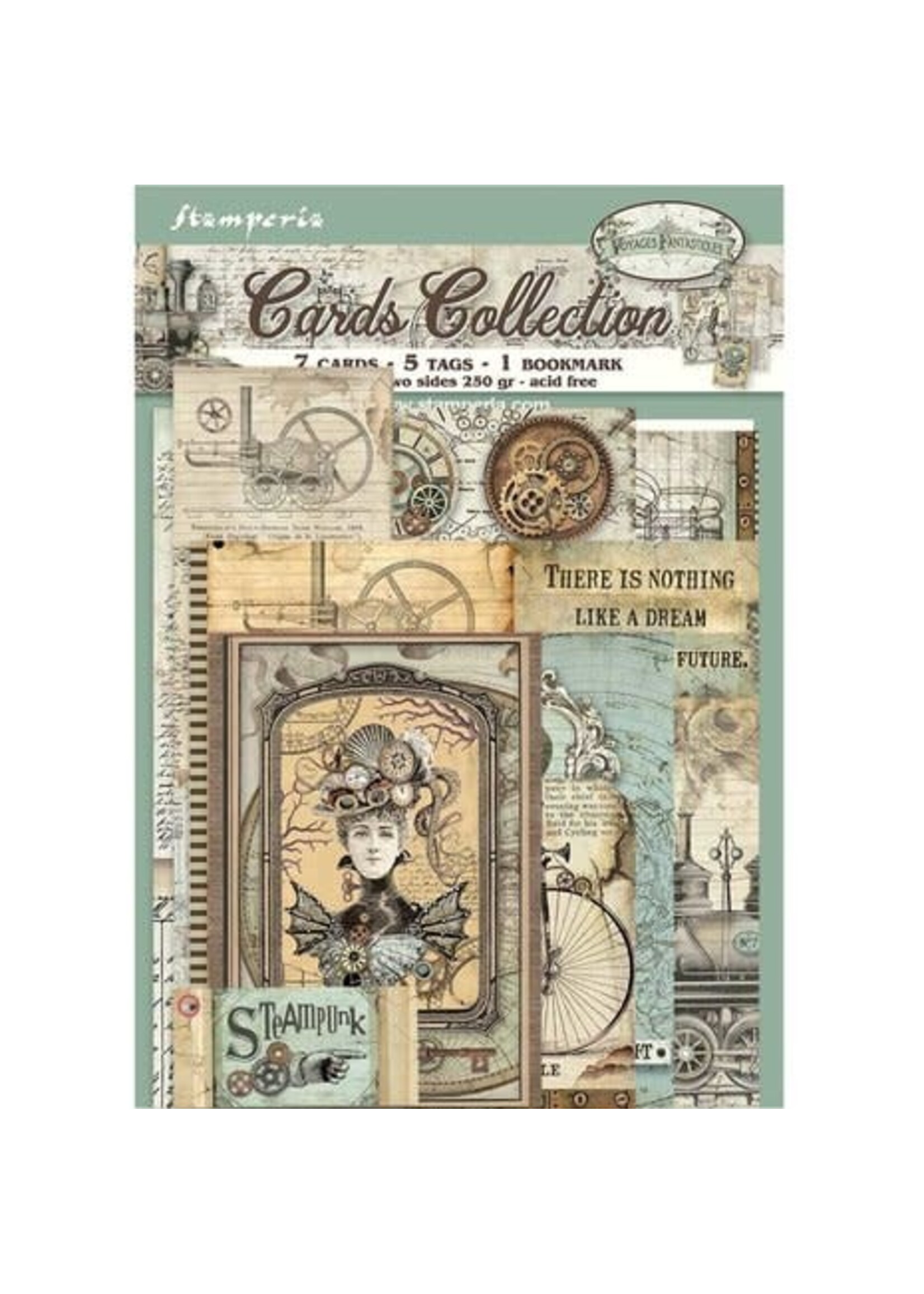 Stamperia Cards Collection Voyages Fantastiques (SBCARD03)