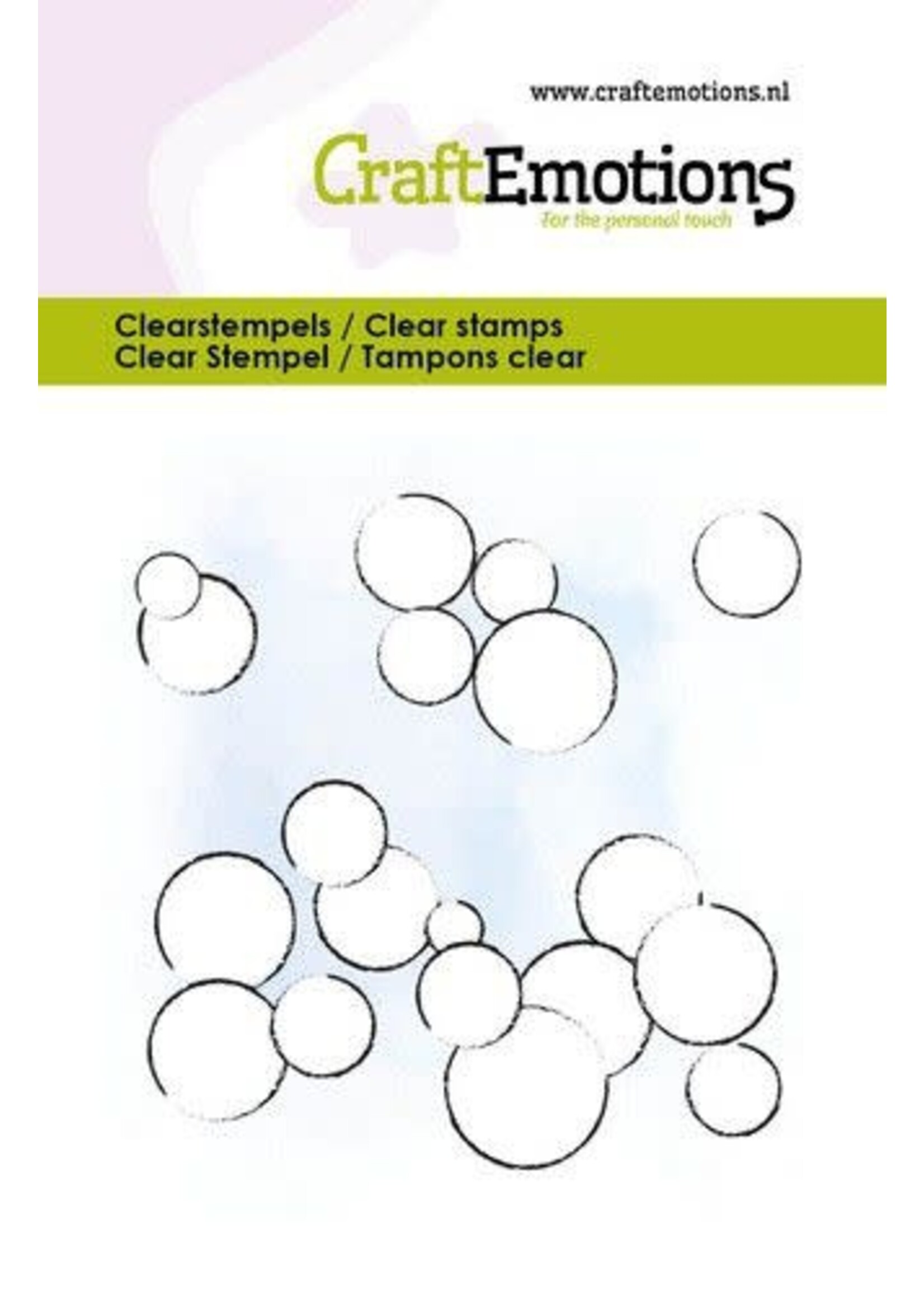 CraftEmotions clearstamps 6x7cm - Luchtbellen (03-23) Artikelnummer 130501/5018