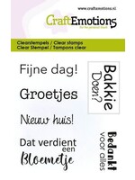 CraftEmotions clearstamps 6x7cm - Verdient bloemetje tekst NL (06-23) Artikelnummer 130501/5038
