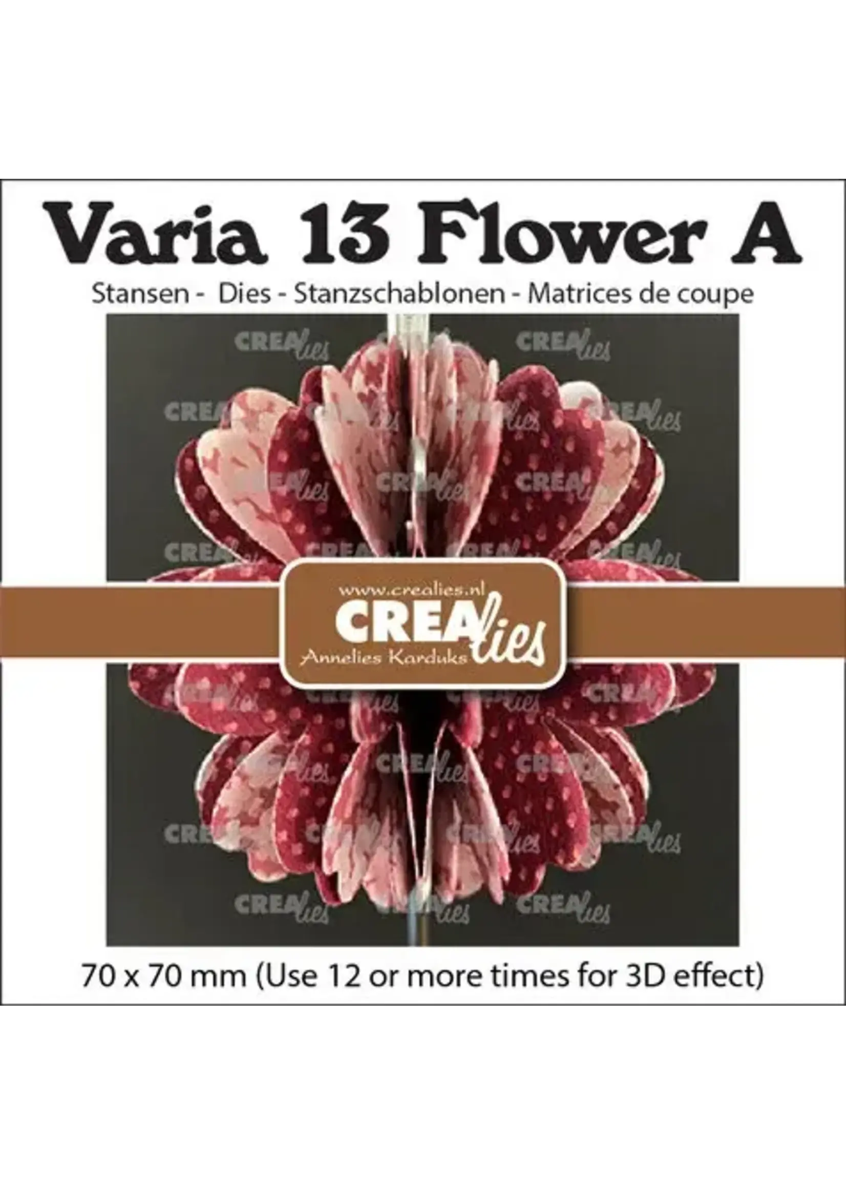 Crealies Varia Stansen No.13 3D Bloem A (CLVAR13)