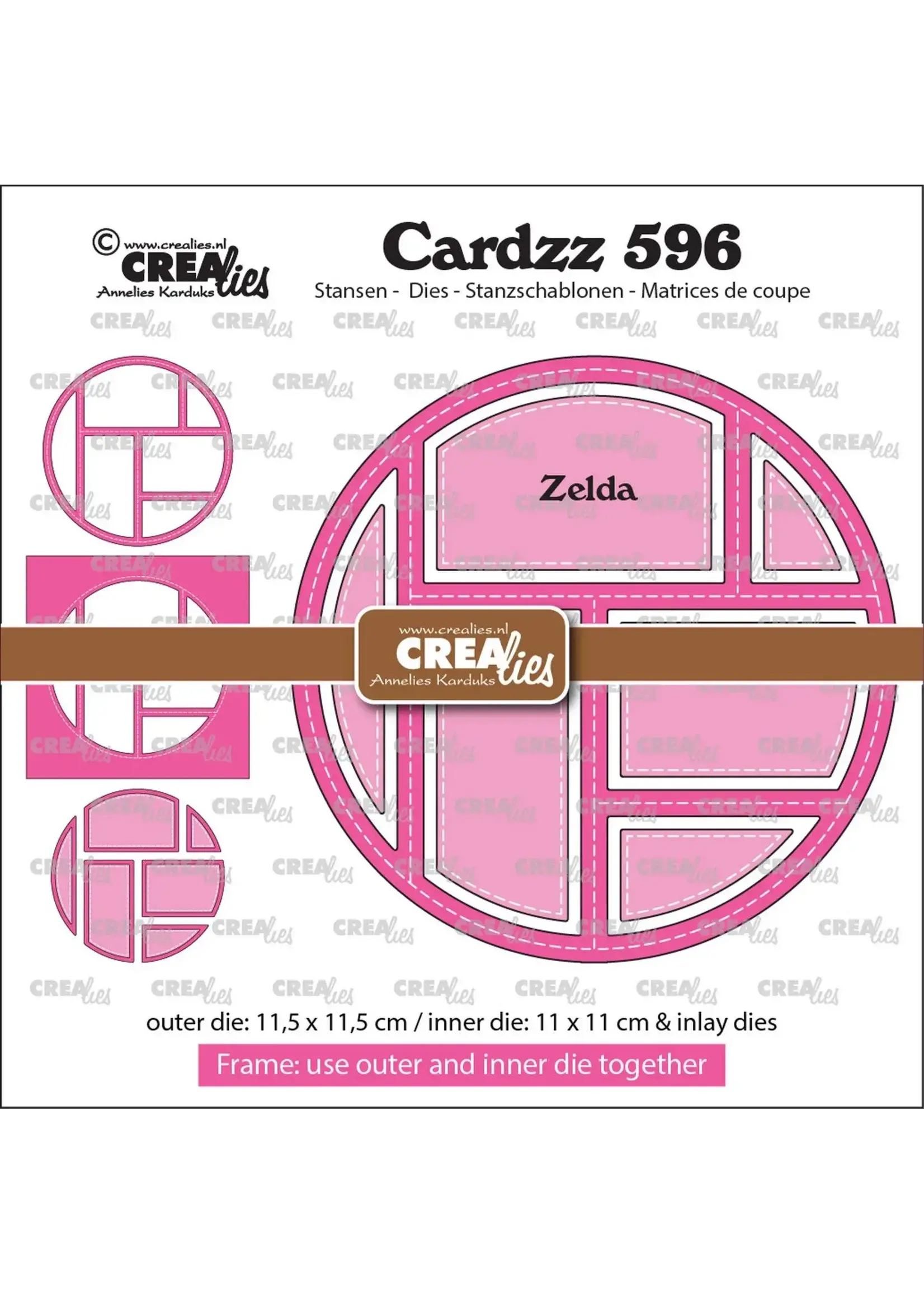 Crealies Crealies • Cardzz Frame & Inlay Zelda (6 vlakken) CrealiesCLCZ596