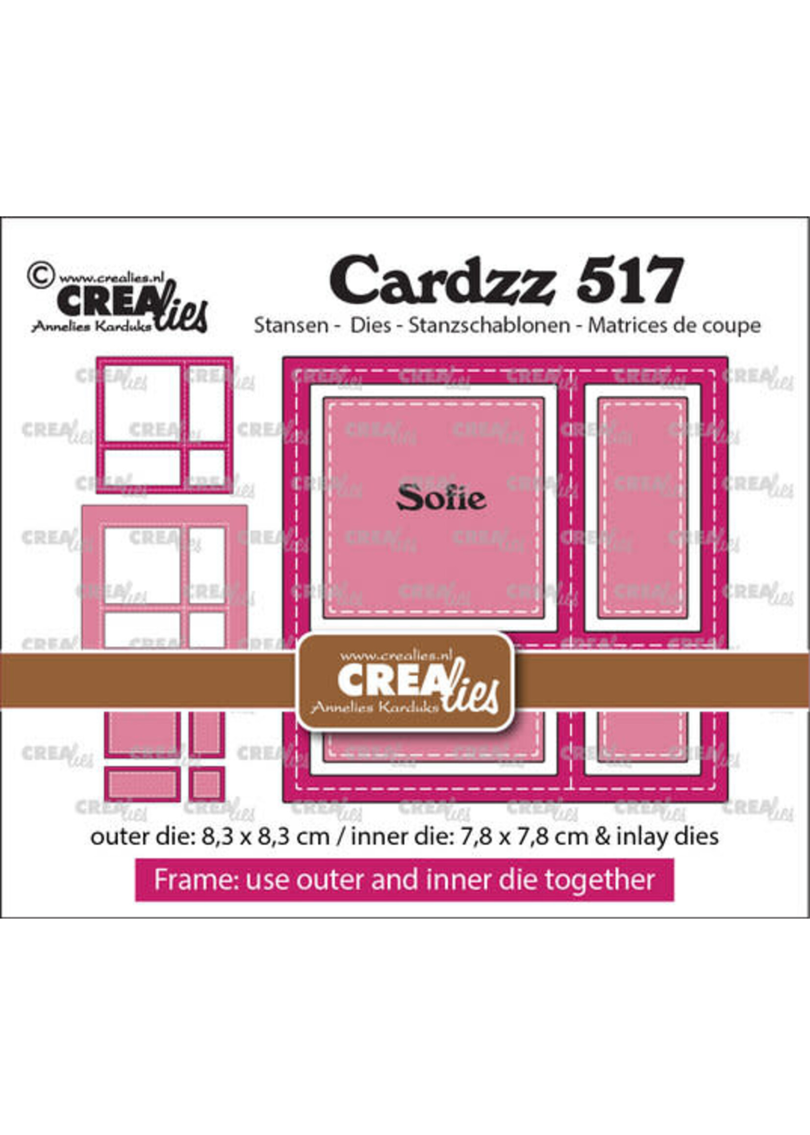 Crealies Cardzz Stansen No. 517 Frame & Inlays Sofie (CLCZ517)
