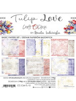 Craft O Clock TULIP LOVE - SET BASIC PAPIER 20,3X20,3CM