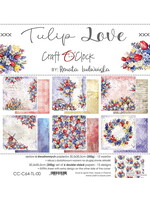 Craft O Clock TULIP LOVE - SET PAPIER 30,5X30,5CM