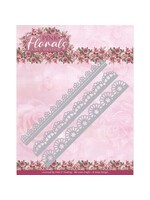 Dies - Amy Design - Pink Florals - Floral Border