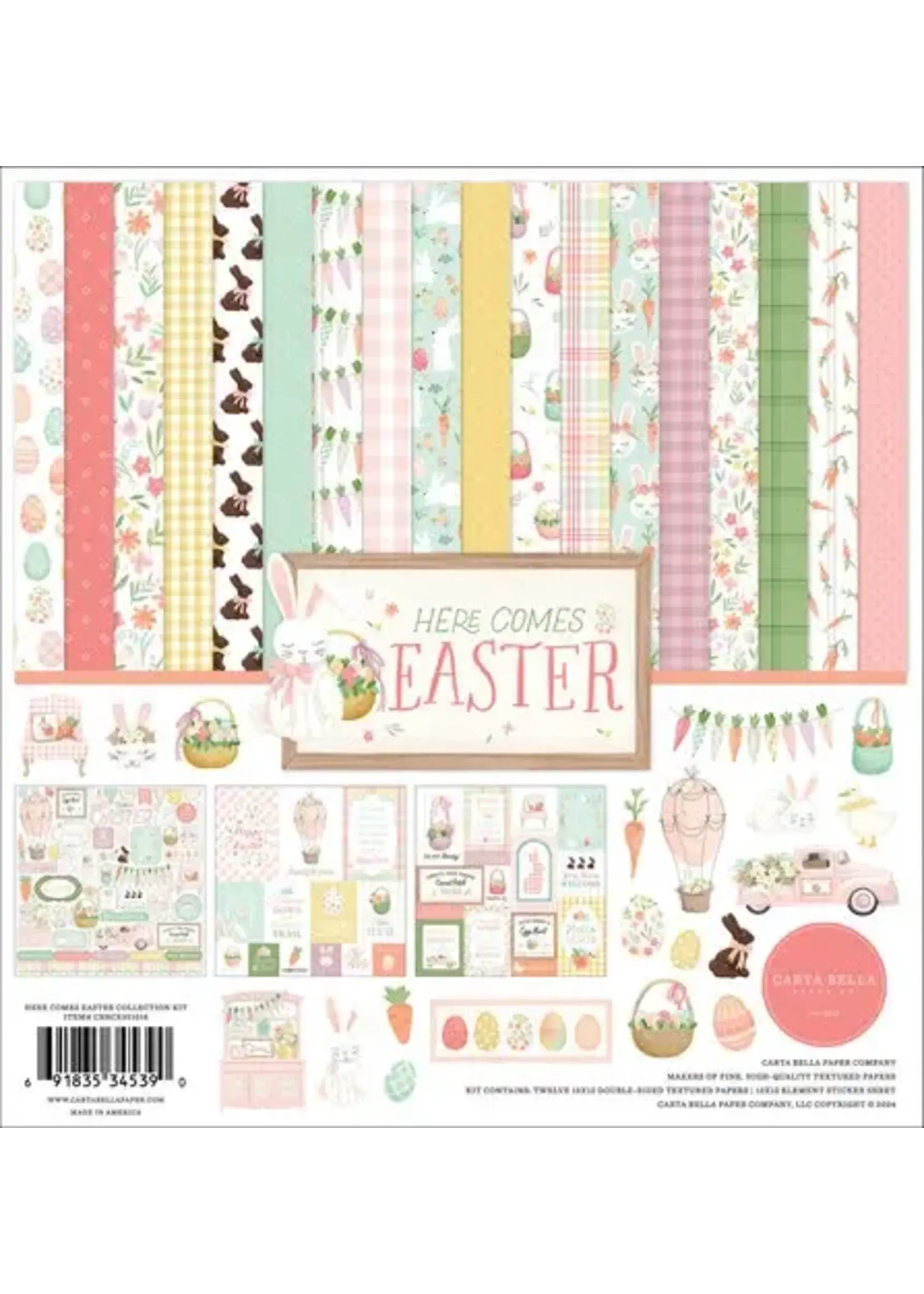 Carta Bella Here Comes Easter 12x12 Inch Collection Kit (CBHCE351016)