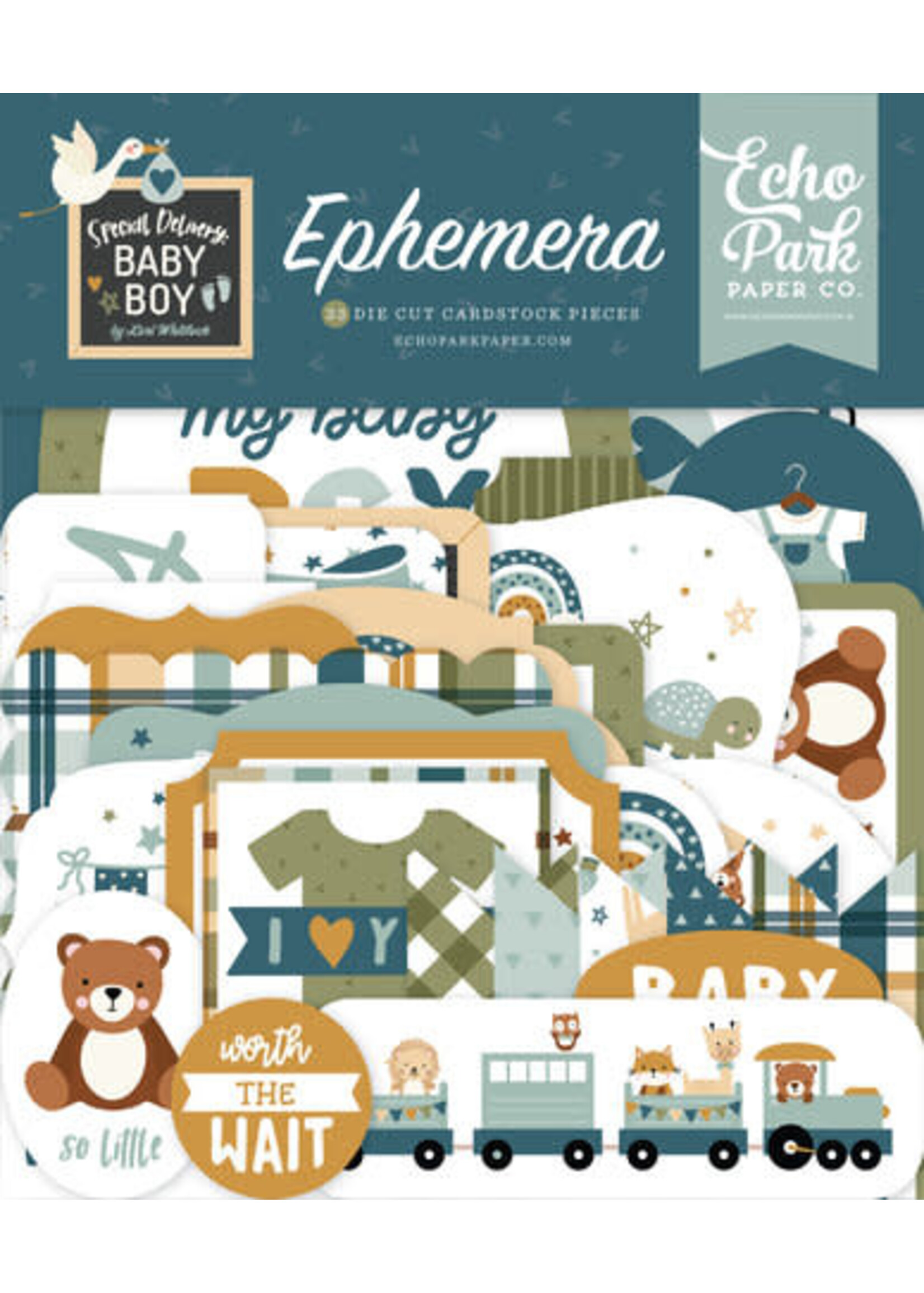 Echo Park Special Delivery Baby Boy Ephemera (SDB353024)
