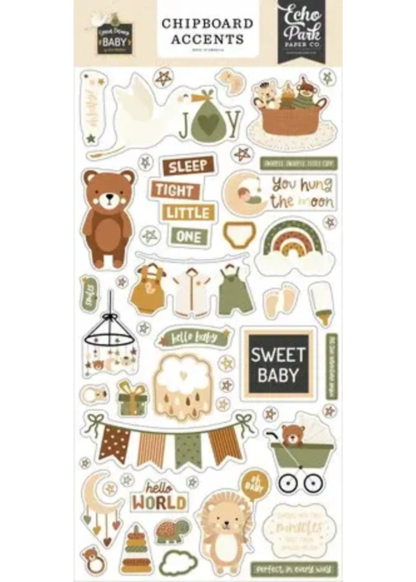 Special Delivery Baby Chipboard Accents (SDY355021)