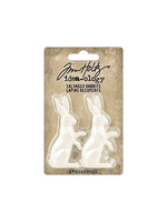 Tim Holtz Salvaged Rabbits (2pcs) (TH94303)
