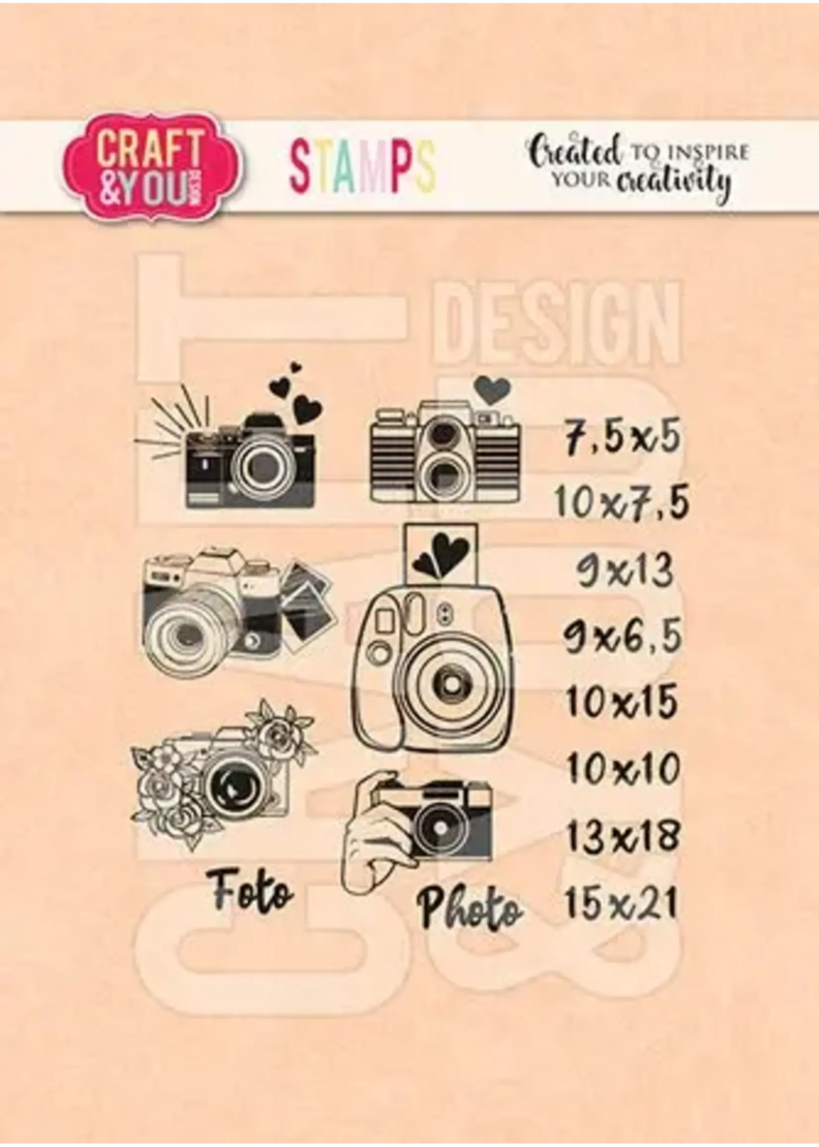 you and me Mini Cameras Set Stamps (CYD-CS035)