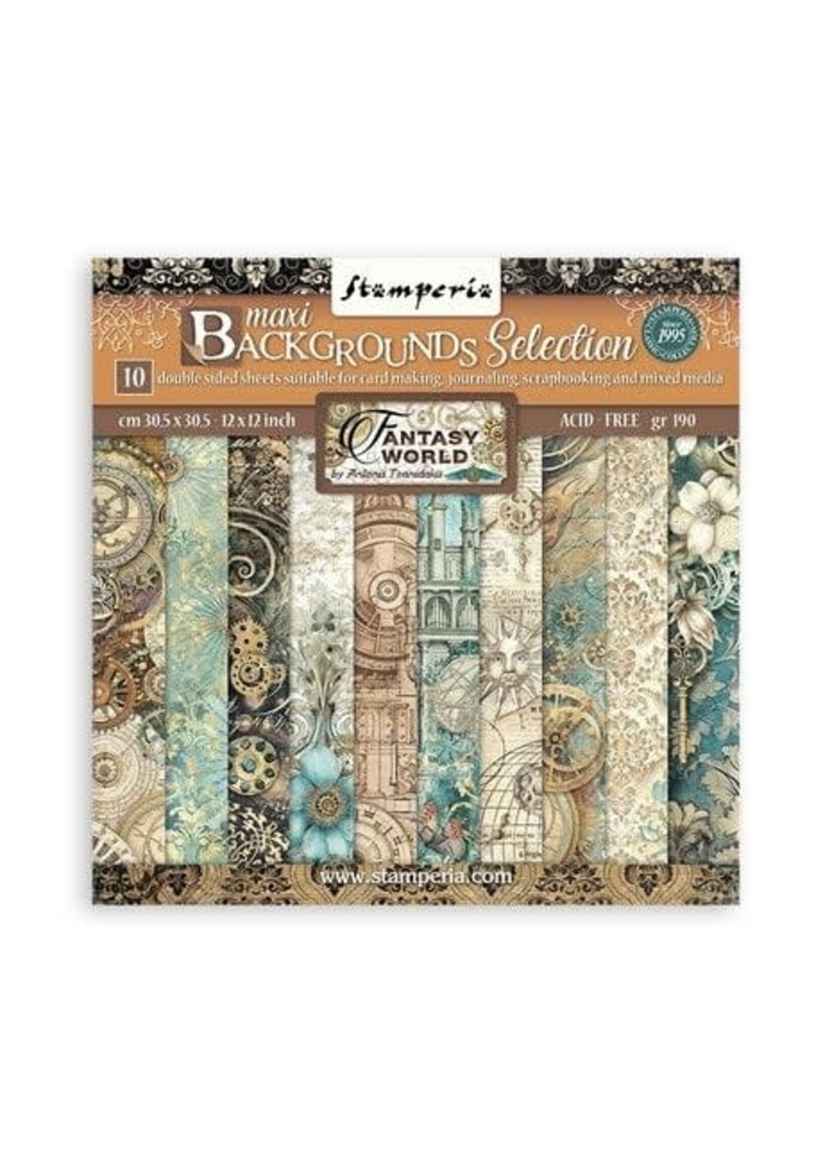 Sir Vagabond in Fantasy World Maxi Background 12x12 Inch Paper Pack (SBBL149)