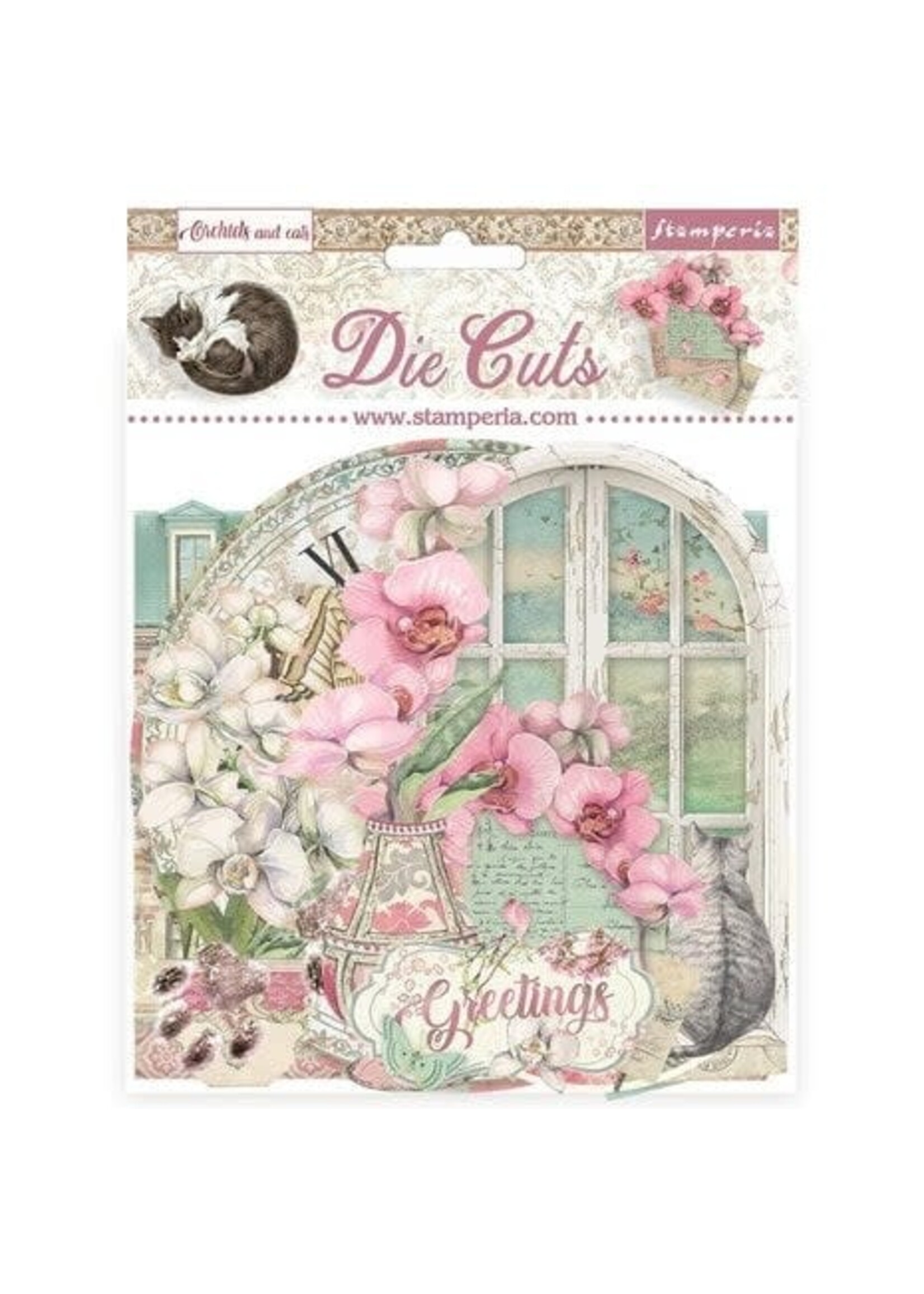 Orchids and Cats Die Cuts Assorted (41pcs) (DFLDC93)