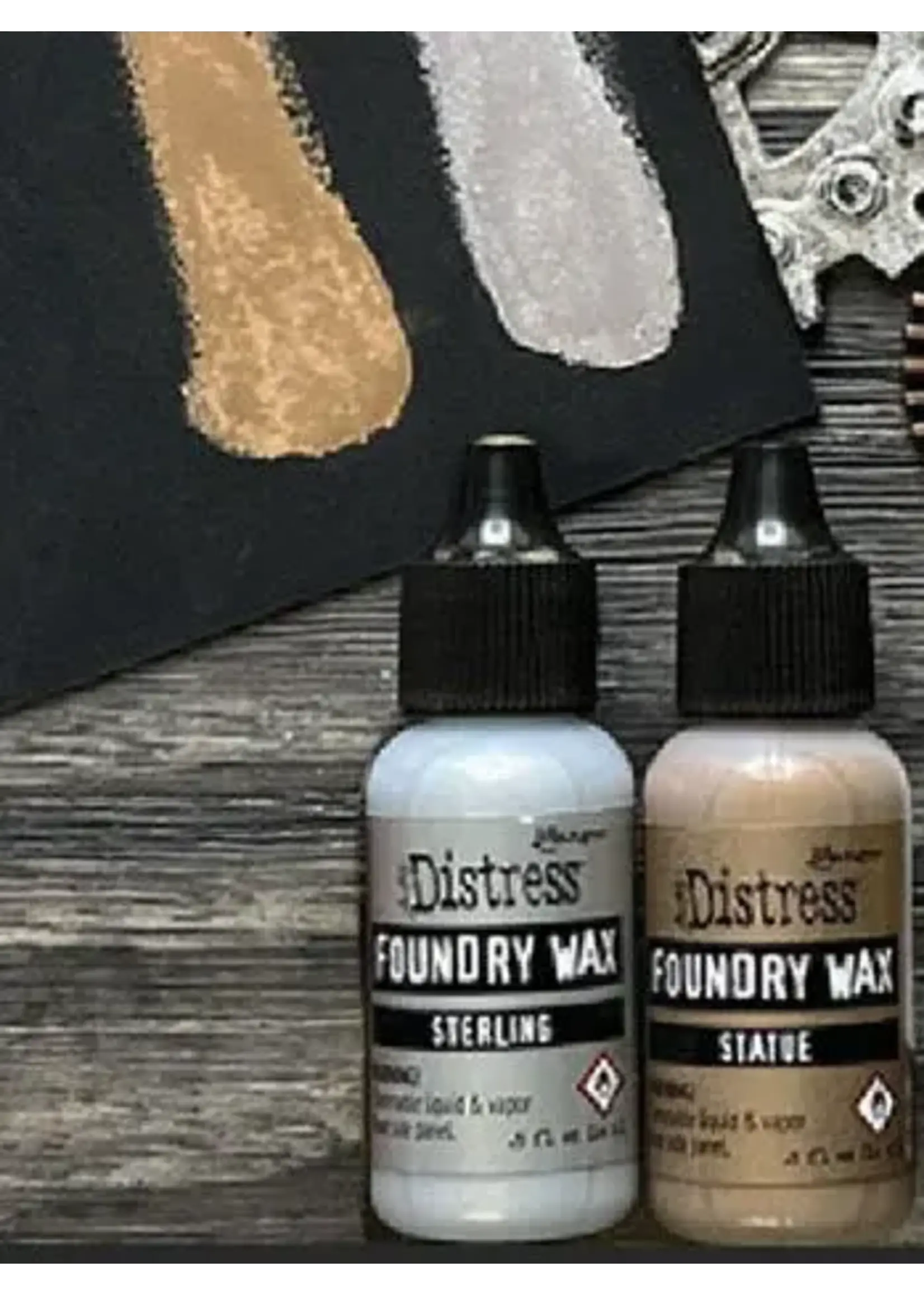 Tim Holtz Distress Foundry Wax Kit 2 (Sterling/Statue) (TDAK80442)