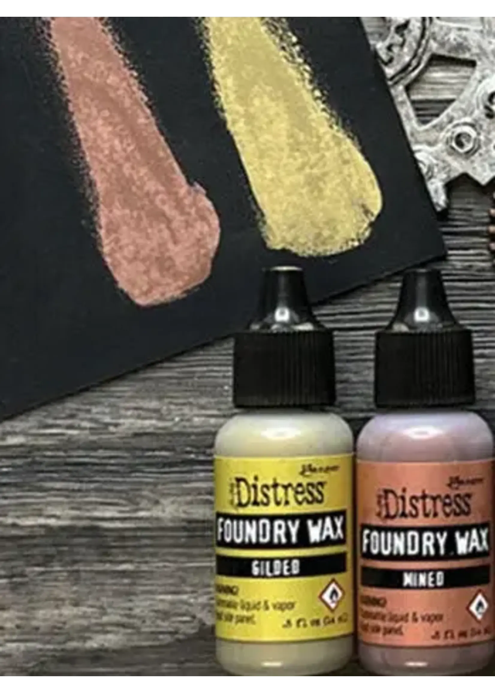 Tim Holtz Distress Foundry Wax Kit 1 (Gilded/Mined) (TDAK80435)