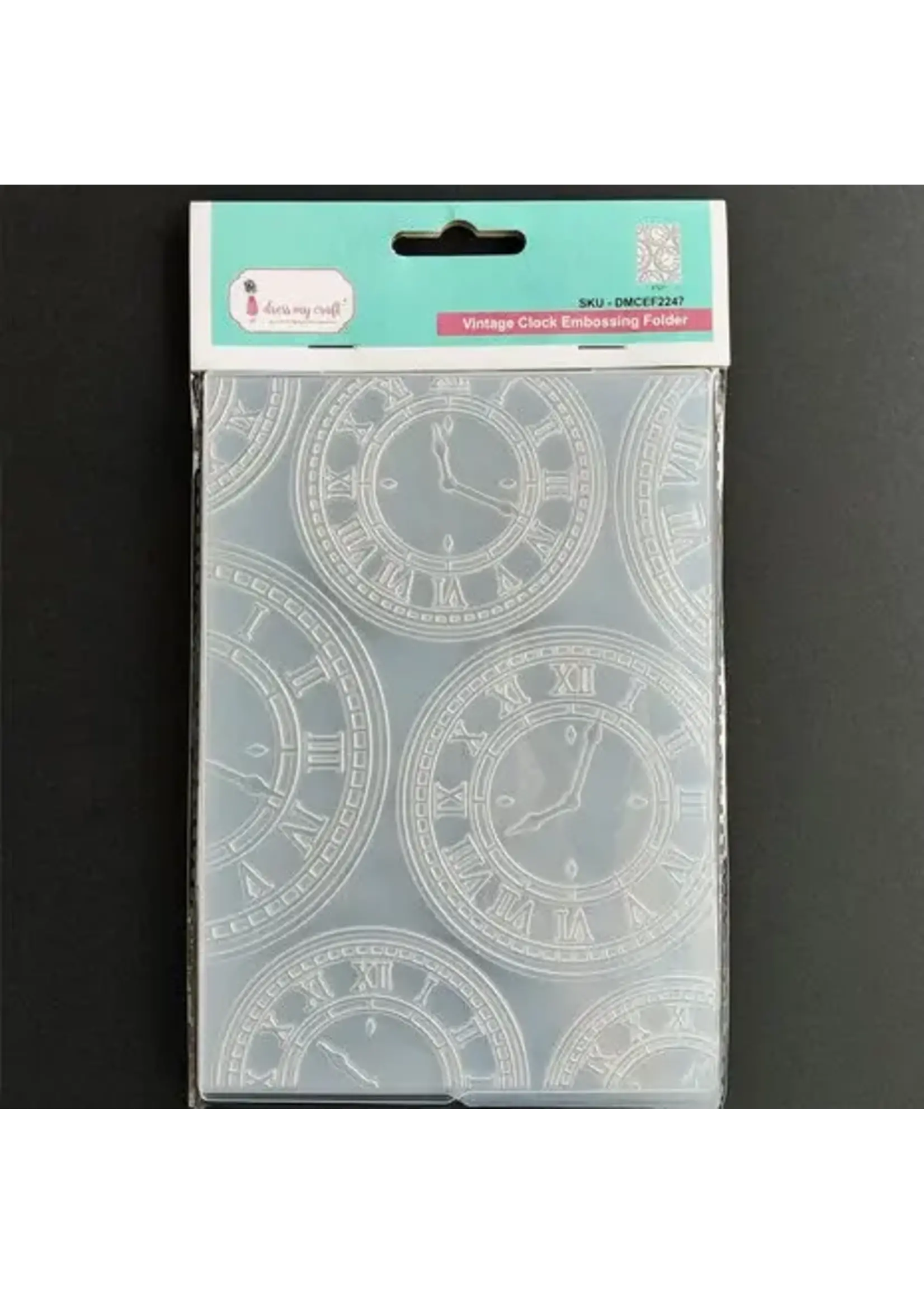 Dress my craft Embossing Folder Vintage Clock (DMCEF2247)