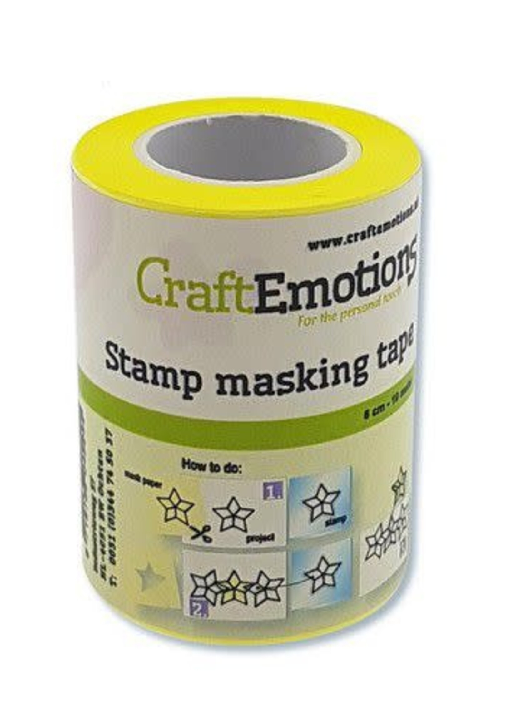 CraftEmotions stempel maskeer tape 6 cm - 7,5 meter Artikelnummer 130501/1940