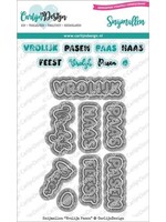 Snijmallen Vrolijk Pasen (CDSN-0092)