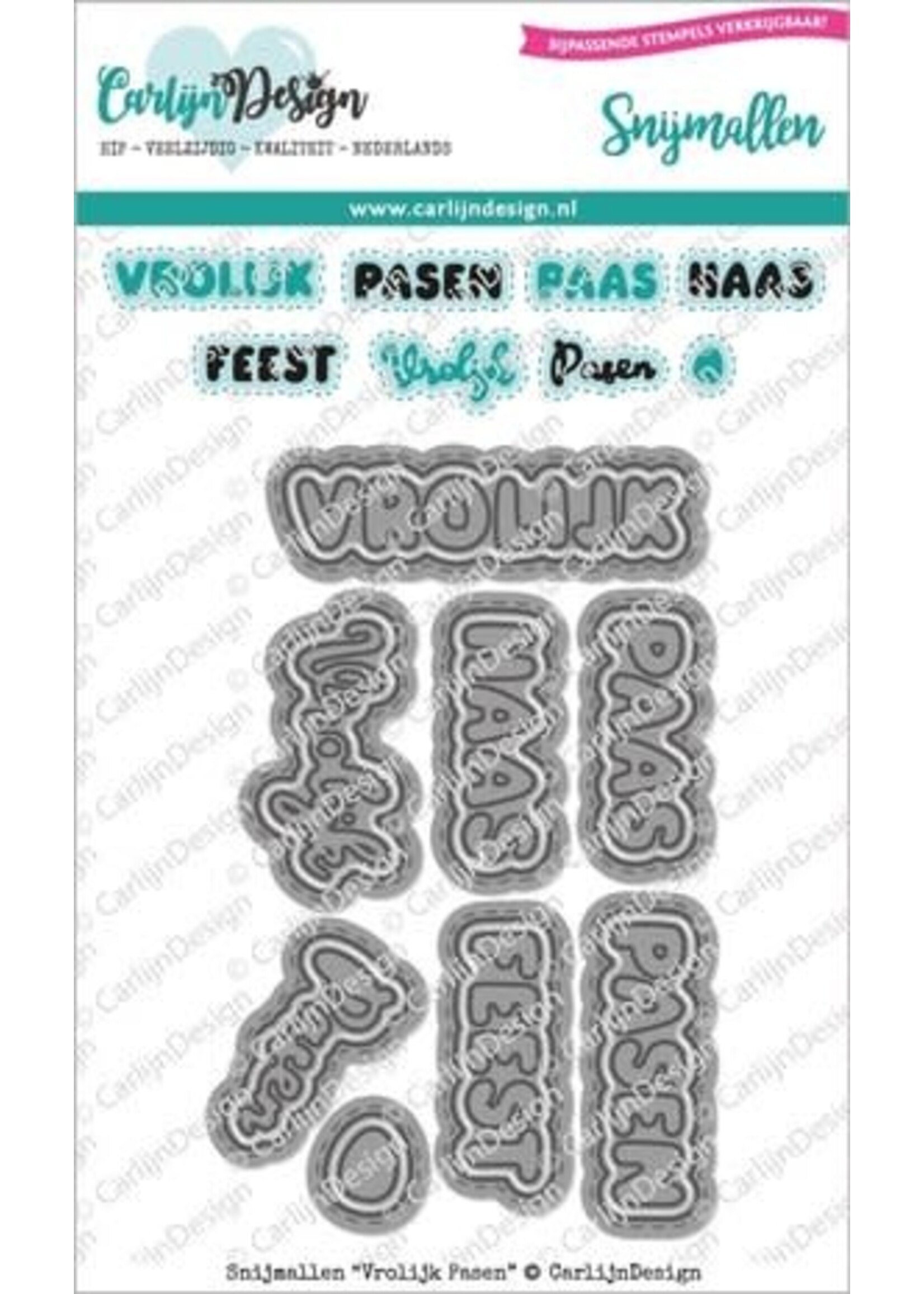 Snijmallen Vrolijk Pasen (CDSN-0092)