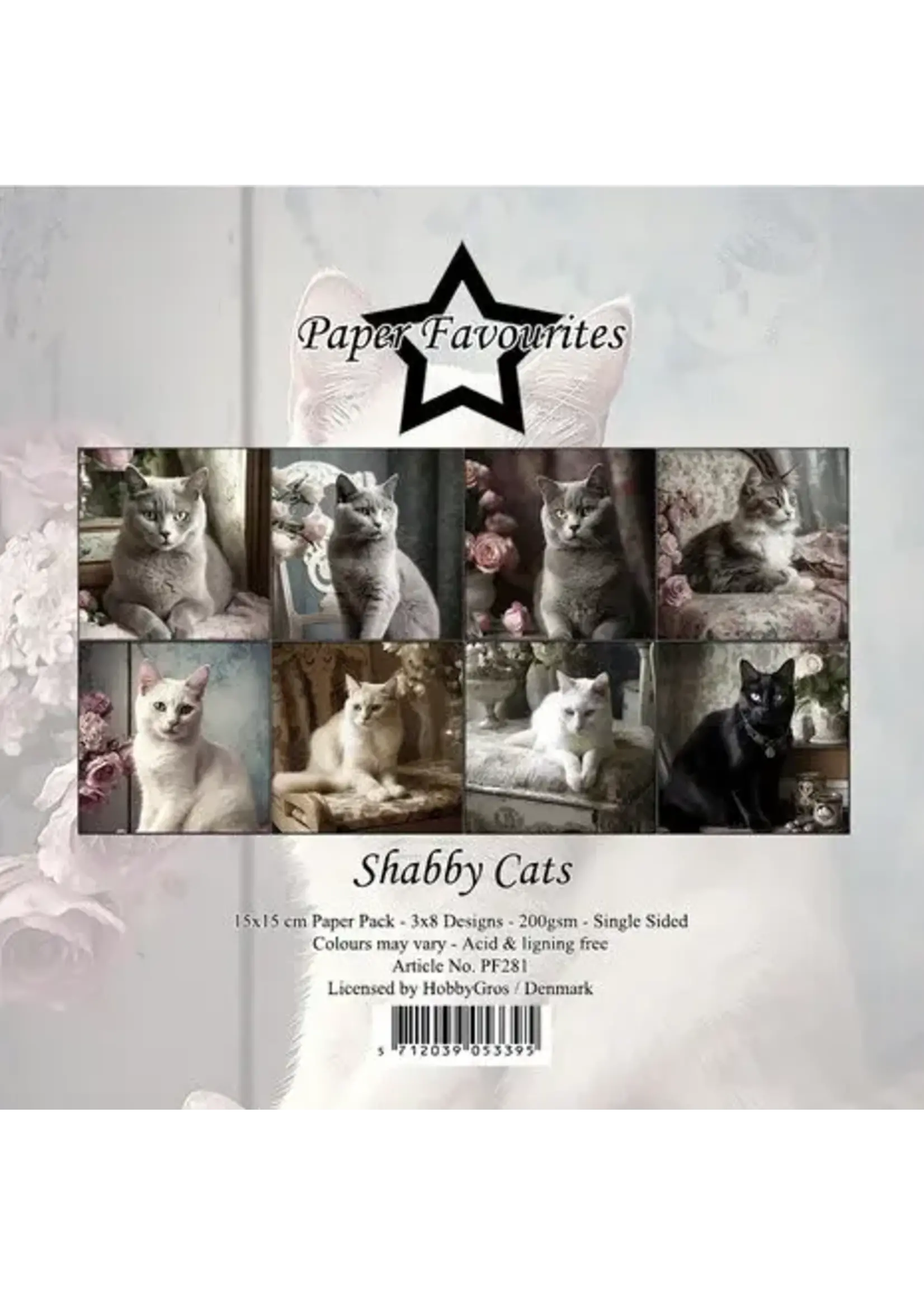 Shabby Cats 6x6 Inch Paper Pack (PF281)