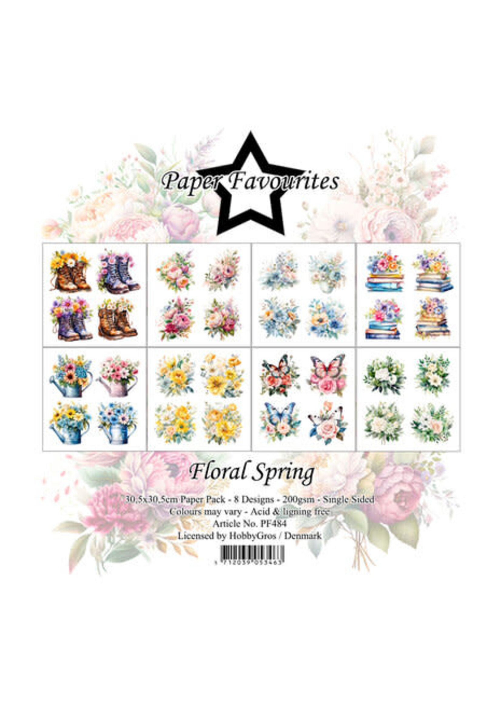 Floral Spring 12x12 Inch Paper Pack (PF484)