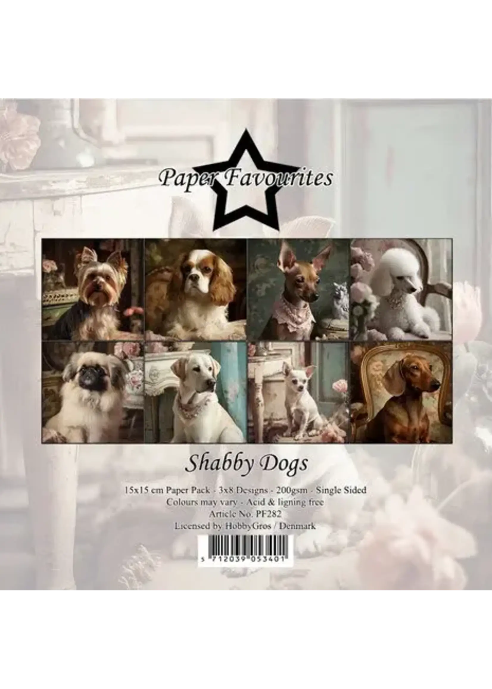 Shabby Dogs 6x6 Inch Paper Pack (PF282)