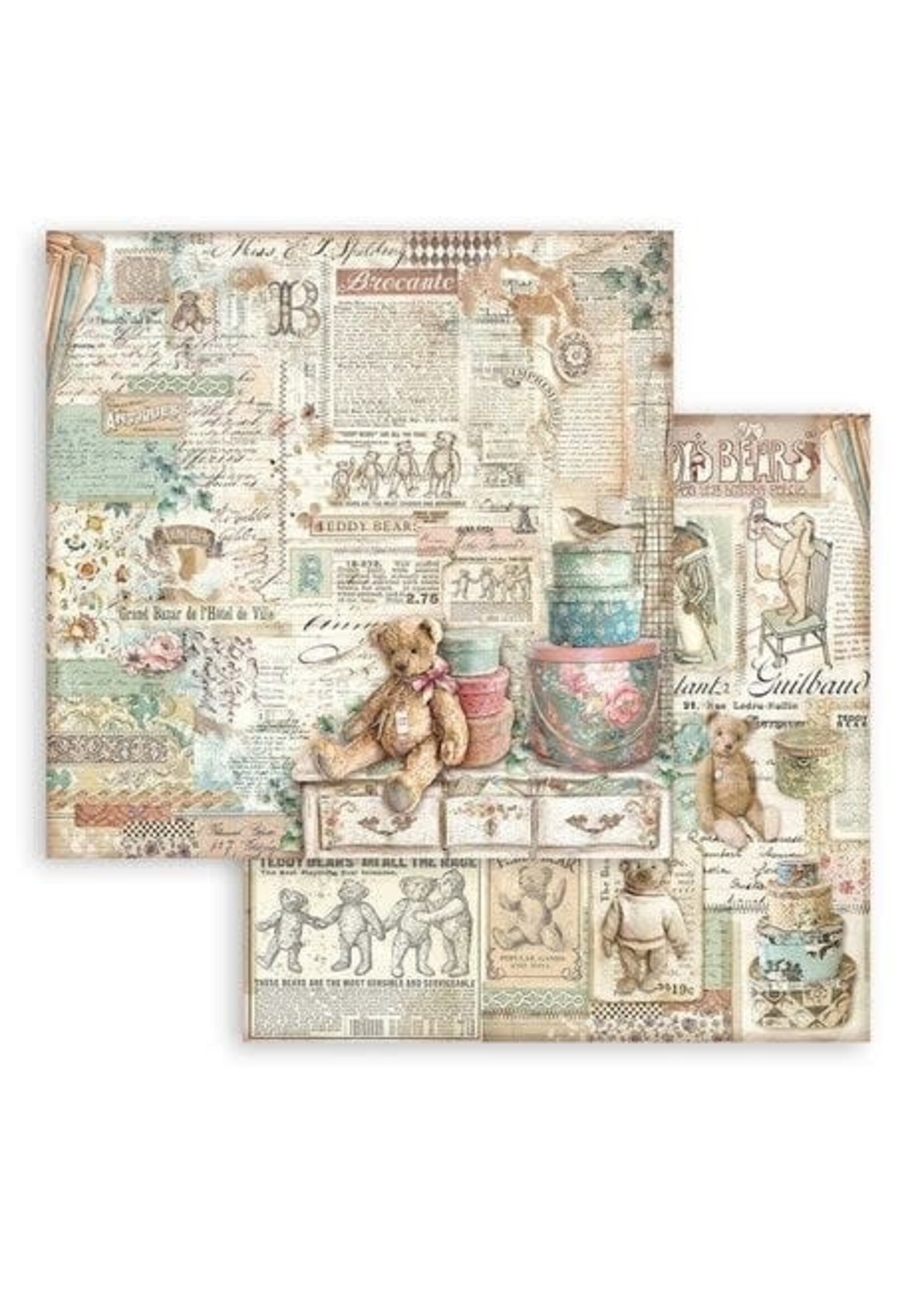 Brocante Antiques 8x8 Inch Paper Pack (SBBS100)