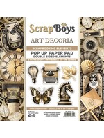 Scrapboys POP UP Paperpad double sided elements - Art Decoria SB-ARDE-11 190gr 15,2x15,2cm
