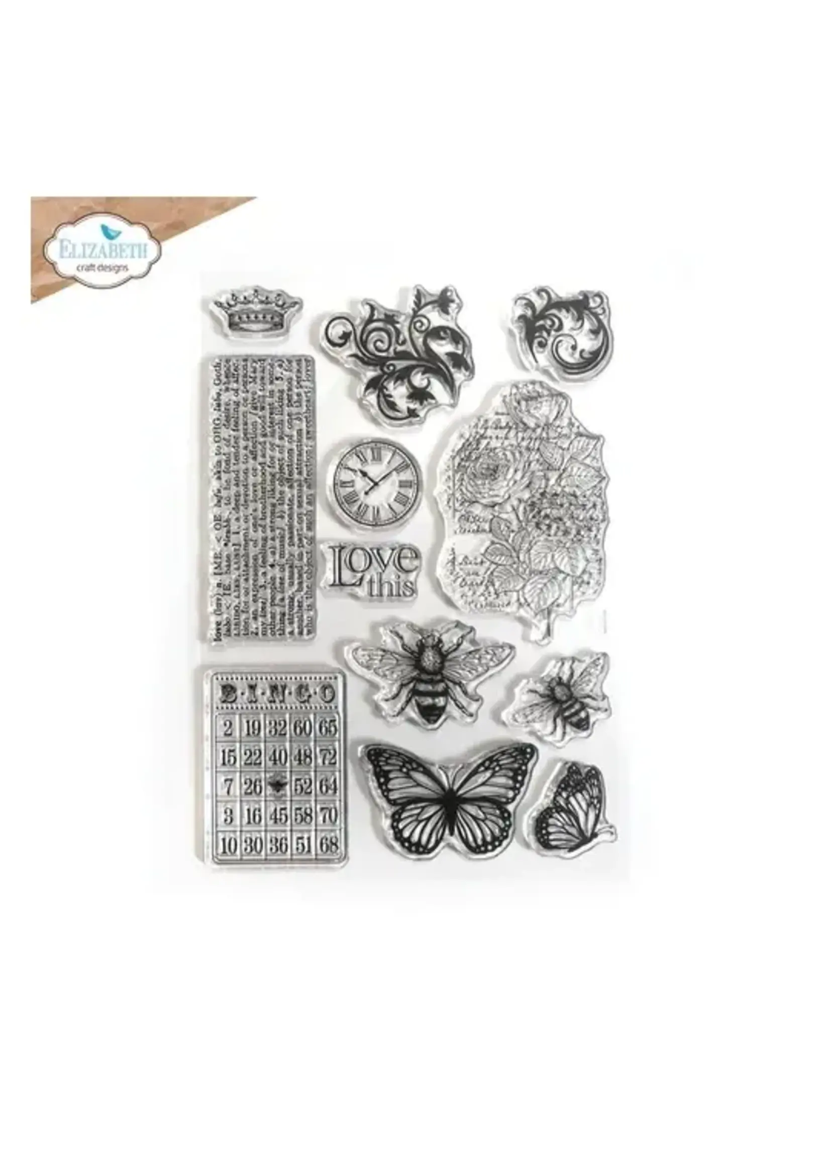 CS351 - Love & Roses Clearstamps