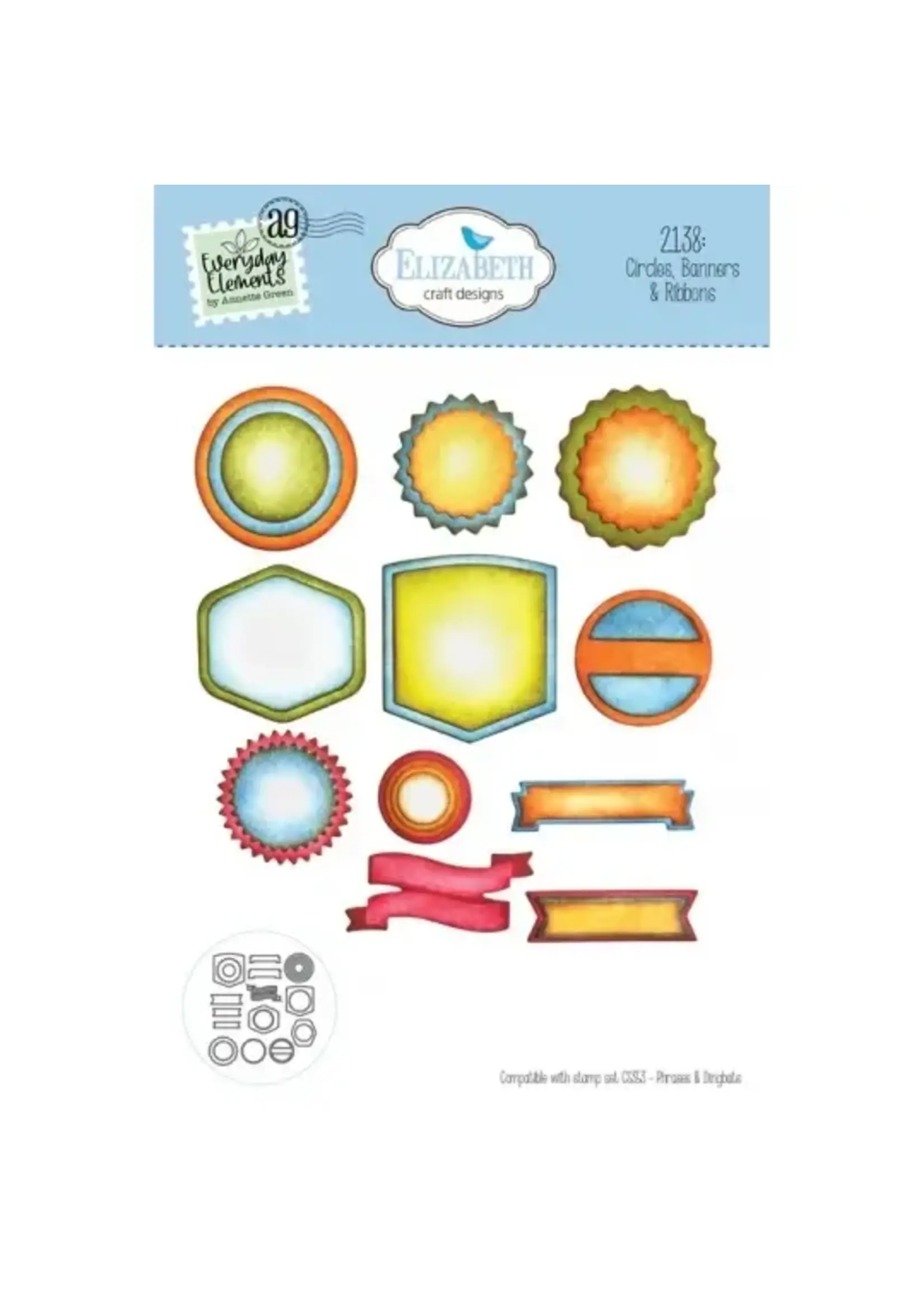 2138 - Circles, Banners & Ribbons