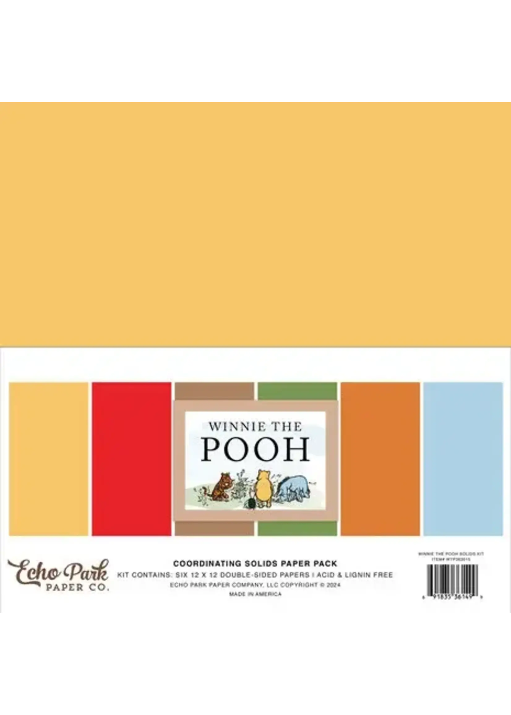 Winnie The Pooh 12x12 Inch Coordinating Solids Paper Pack (WTP363015)