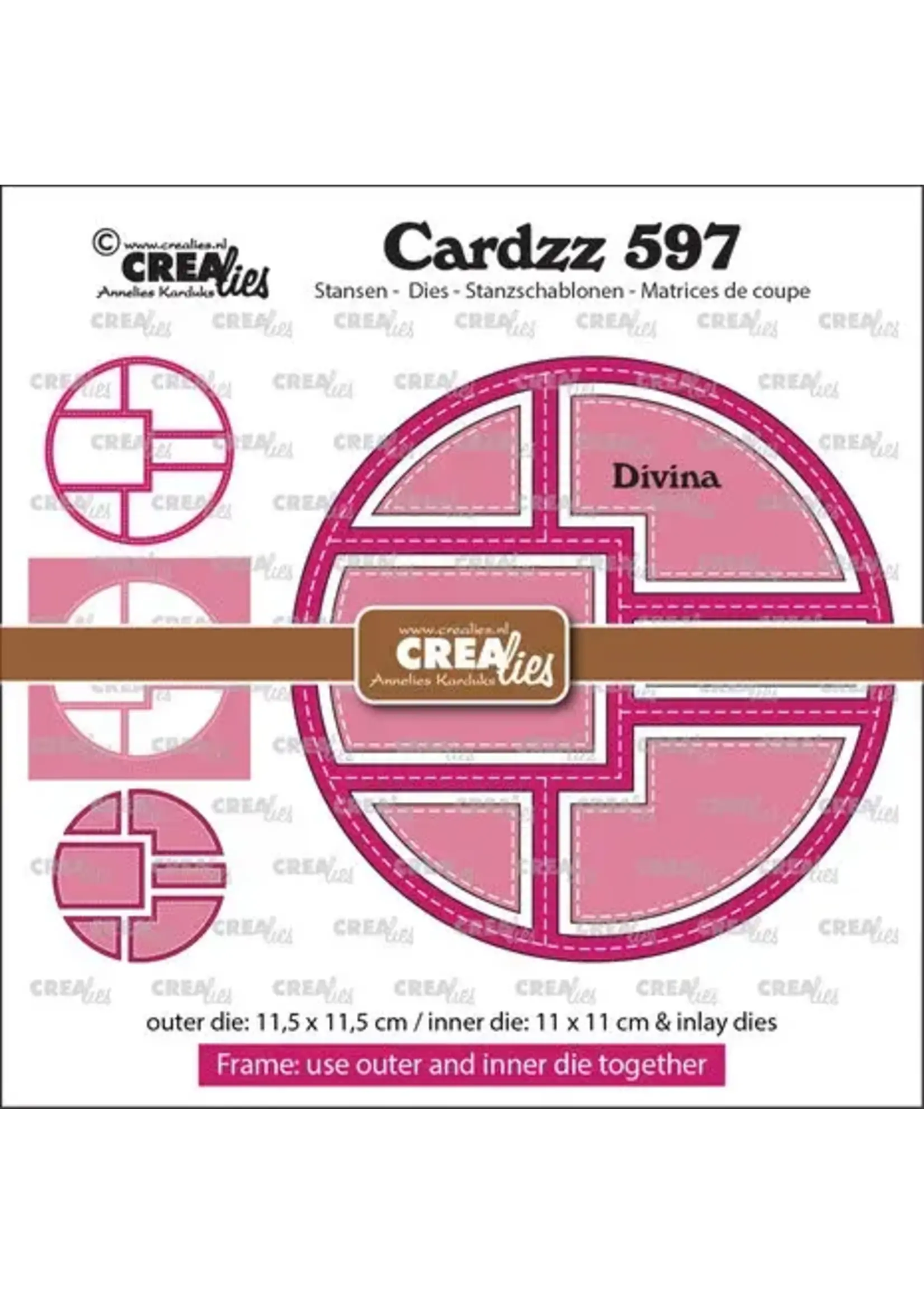 Cardzz Stansen No. 597 Frame & Inlays Divina (CLCZ597)