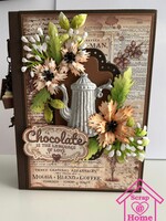 Chocolade Koffie album  incl kleifiguurtjes excl. bloemen