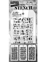 Set #58 Tim Holtz Layering Mini Stencil (3pcs) (MST058)