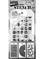 Set #59 Tim Holtz Layering Mini Stencil (3pcs) (MST059)