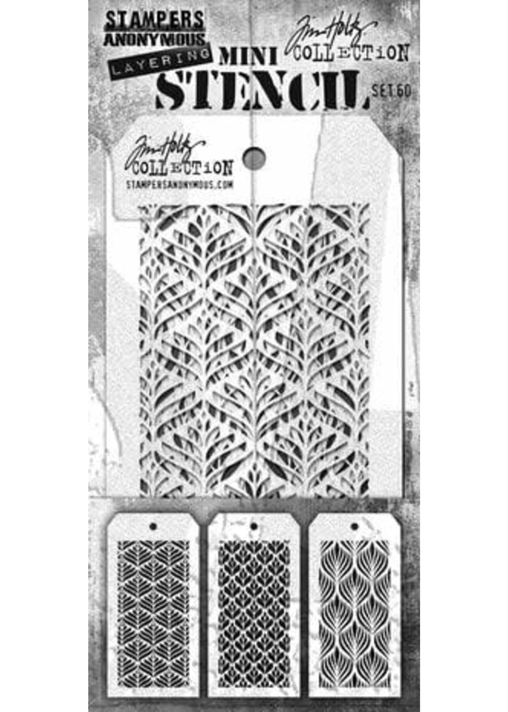 Set #60 Tim Holtz Layering Mini Stencil (3pcs) (MST060)