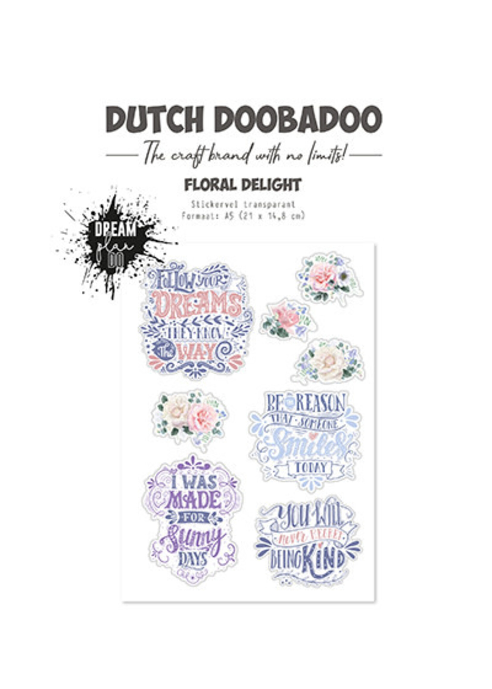 491.201.003 - Transparante sticker Floral Delight