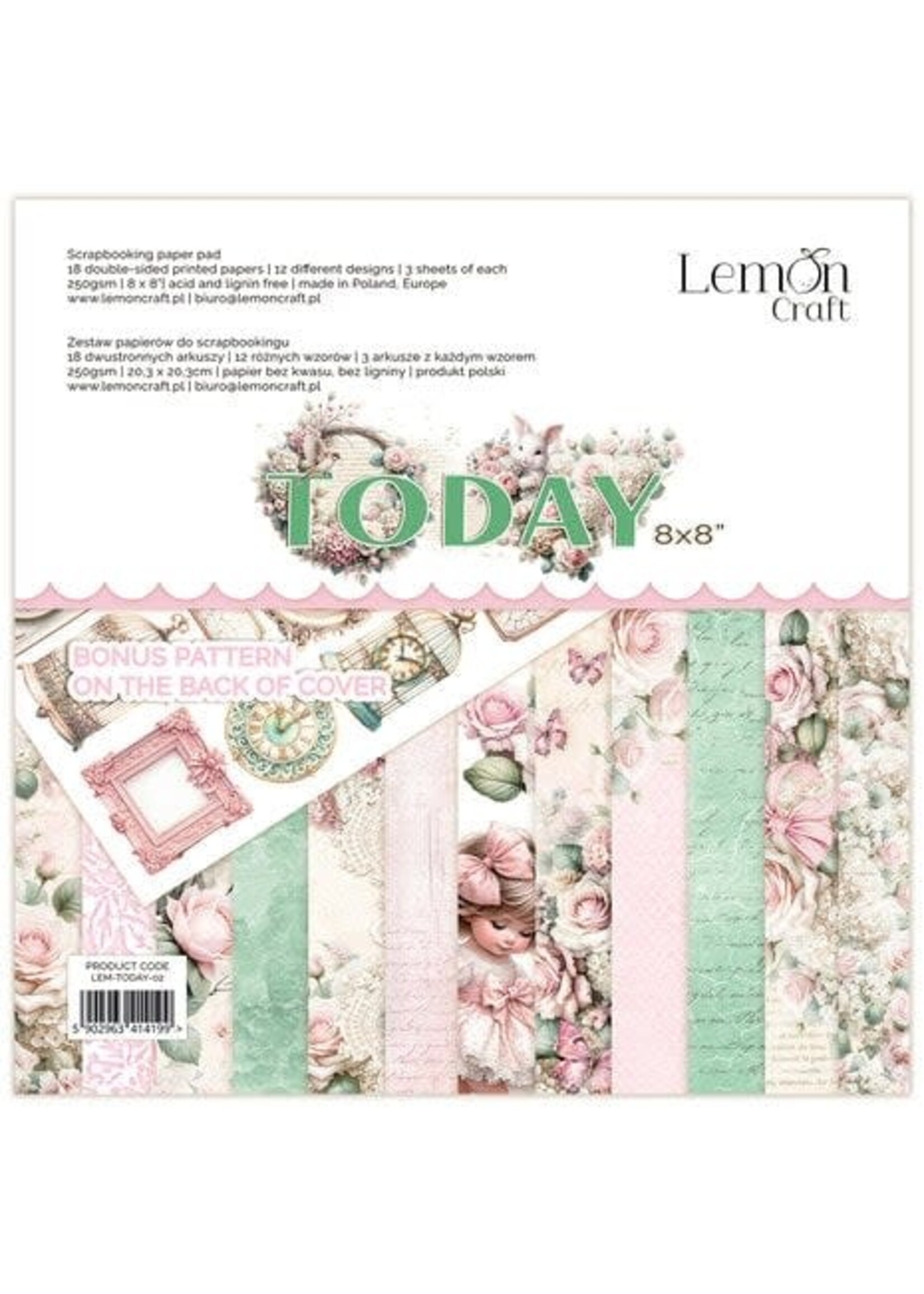 Today 8x8 Inch Paper Pad (LEM-TODAY-02)