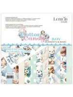 Cotton Candy Boy Elements & Basics 8x8 Inch Paper Pad (LEM-COTCAN-04)